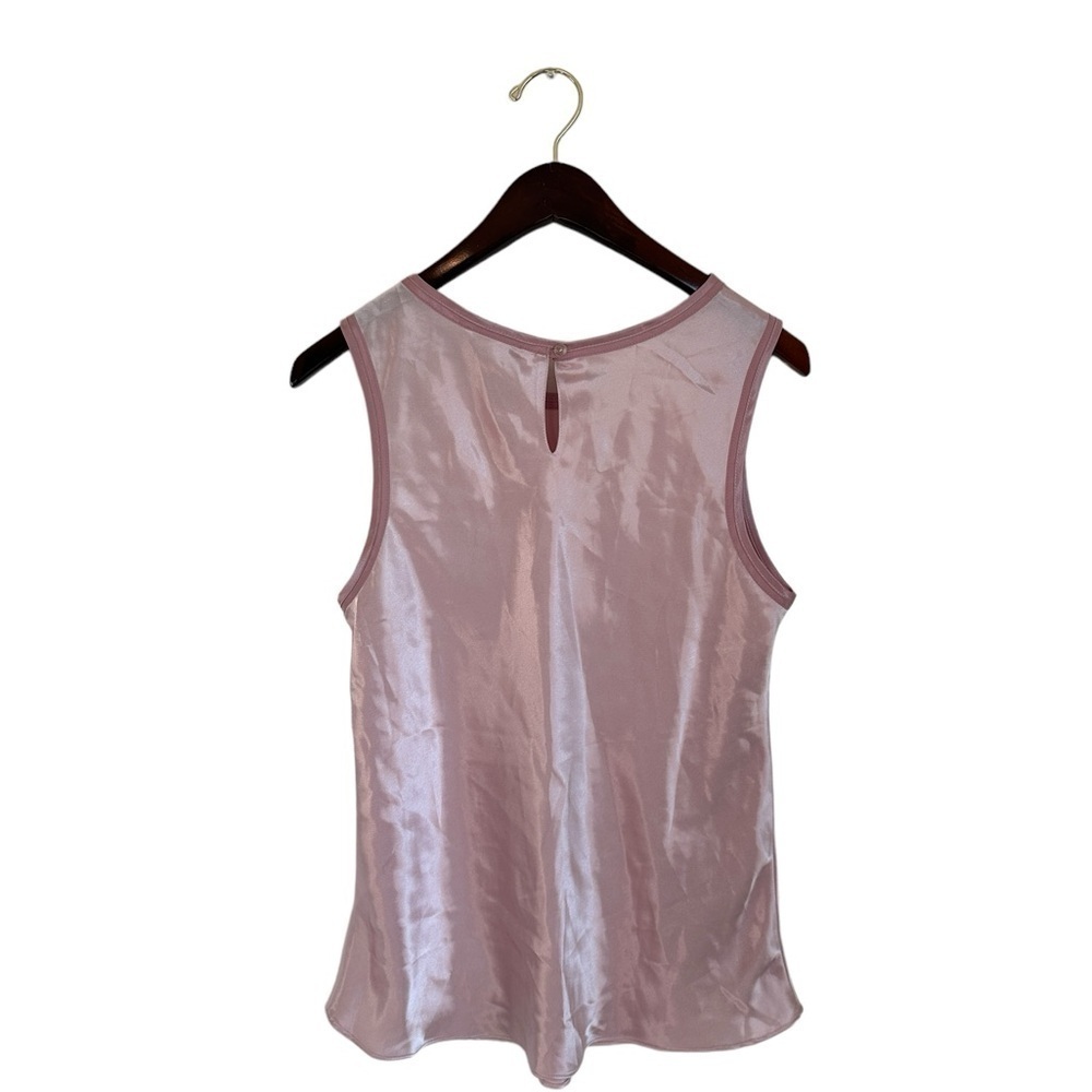 Jones New York Women’s Silk Polyester Tank Top Pink Size Medium - Picture 2 of 3